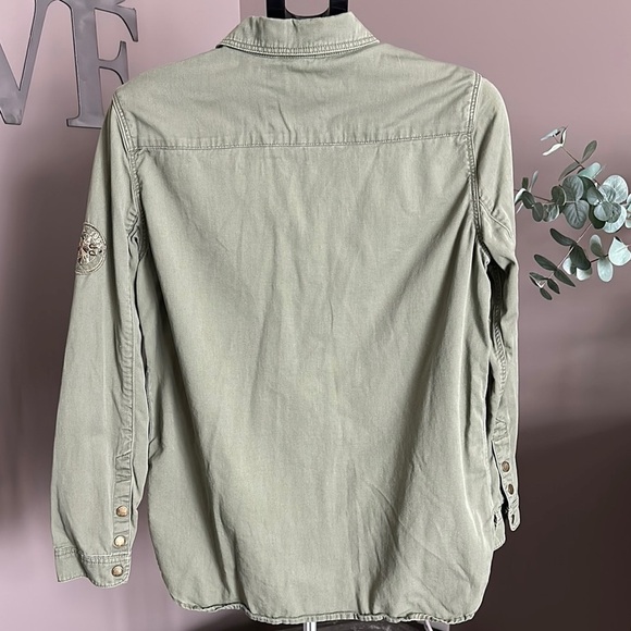 H&M Olive Green Button-Up Jacket - Picture 2 of 4